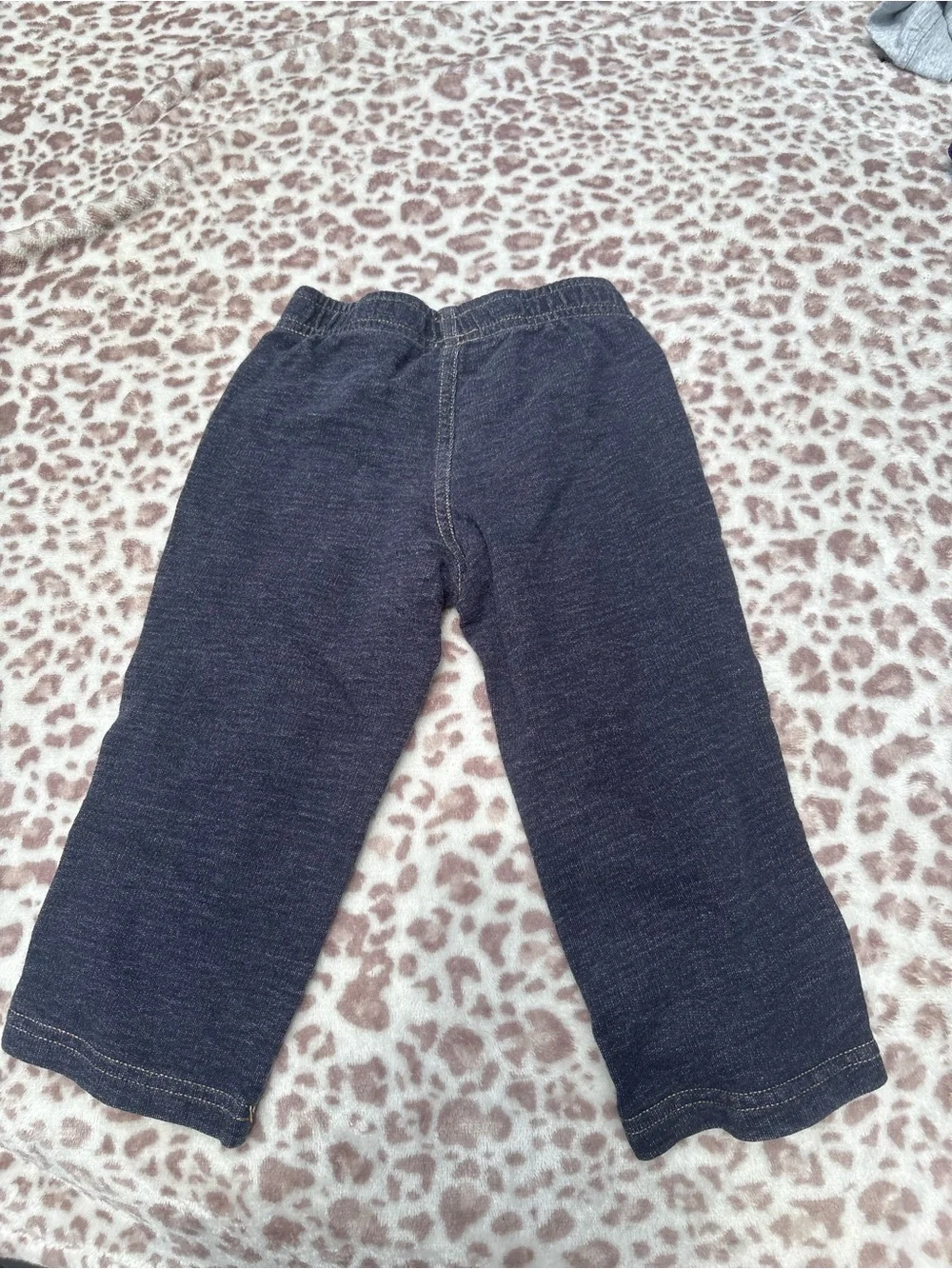 Carters Kids Dark Gray Pull-On Knit Jeans Size 18 Months